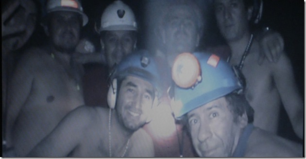 Una de las primeras imágenes de los mineros atrapados