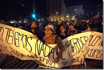 Manifestación contra HidroAysen / Santiago, 20 de mayo de 2011