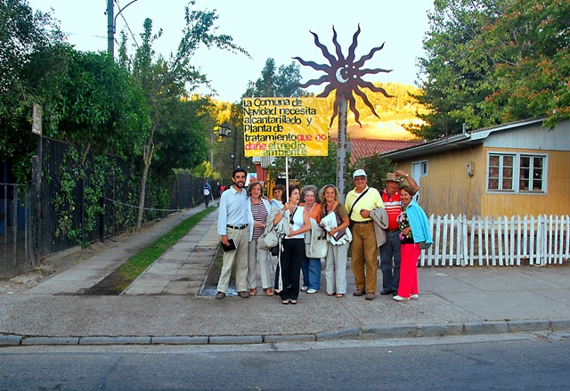 Algunos miembros de Protege Navidad al término del acto.