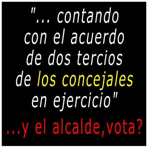 Y EL ALCALDE VOTA CHICO