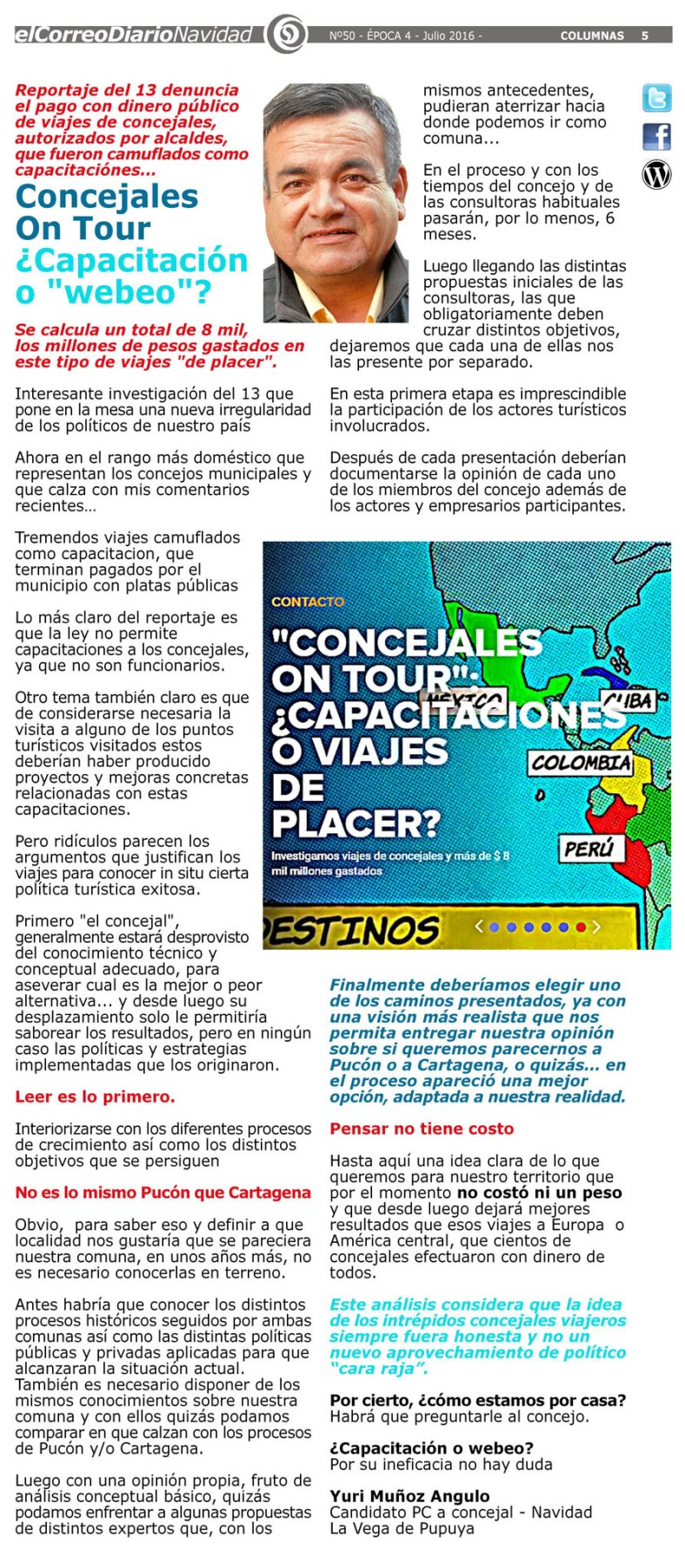 LA COLUMNA DE YURI VIAJES 150